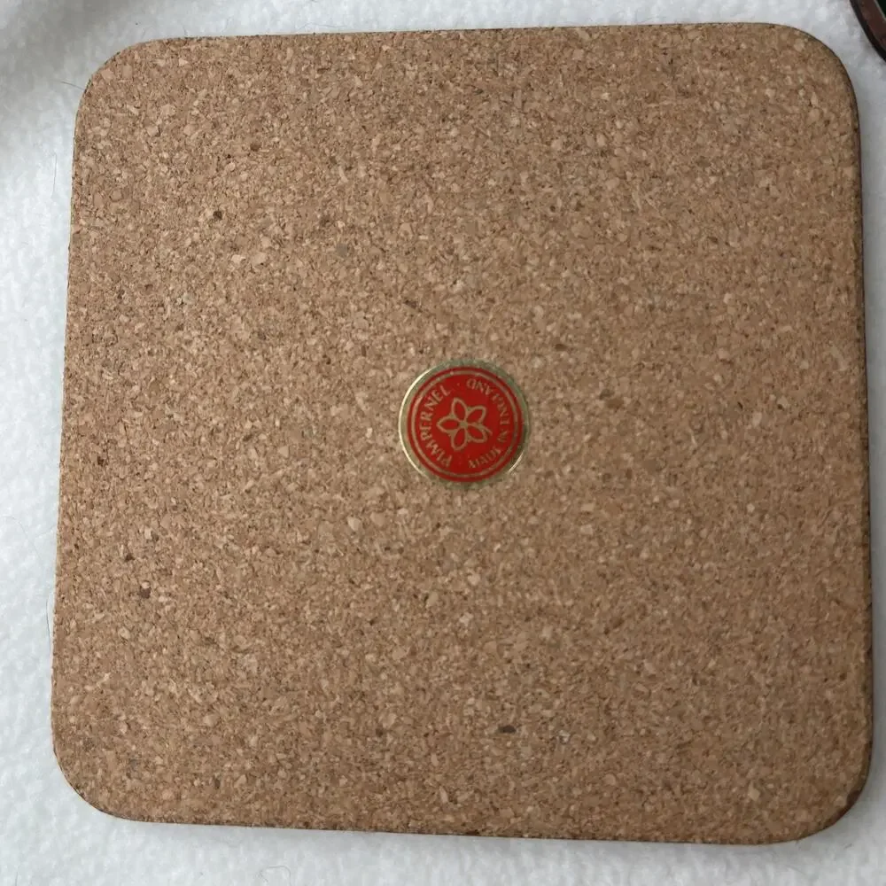 Vintage Pimpernel Drink Coasters Red Poinsettia Six in Box England Christmas #M1